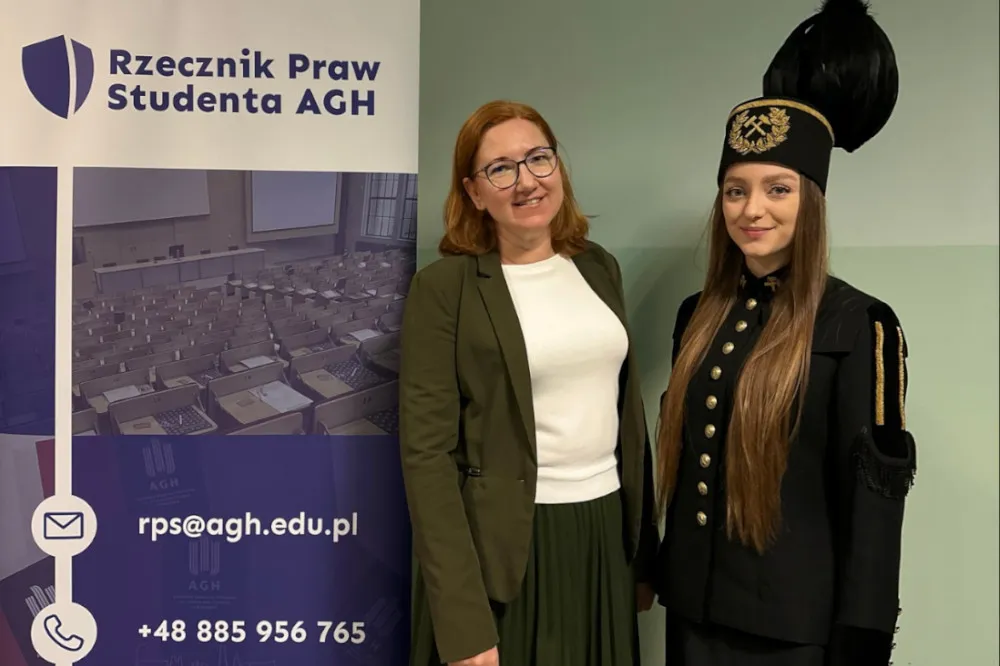 Zdjęcie przedstawiające Rzecznika Praw Studenta i Magdę
